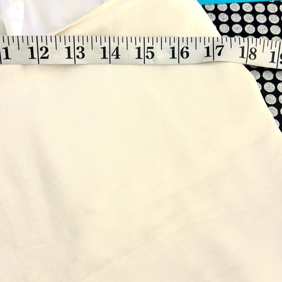 VTG Lillie Rubin, Elegant Silk Palazzo Pants, White,SINGLE Layered Leg, Size 10 - Picture 10 of 13